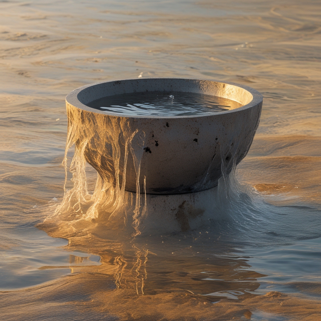 Kamienie ułożone w stos na spokojnej wodzie, symbolizujące równowagę i stabilność, naturalne tło z miękkimi refleksami